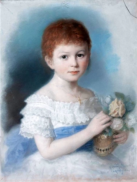 Ritratto di ragazza con fiori